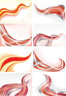 橙色线条底纹背景,背景元素