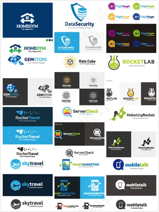 个性LOGO图标,免抠元素