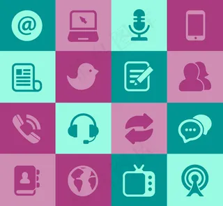 社交传媒图标,免抠元素