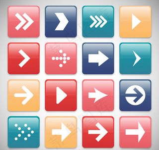 方形箭头图标,免抠元素