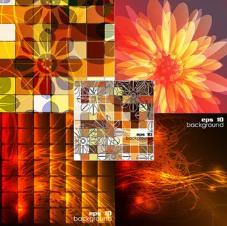 方块网格条纹背景,背景元素