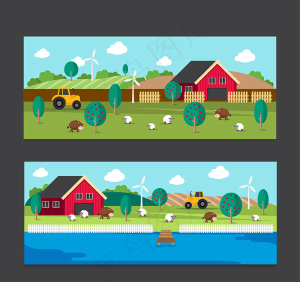 农场风景banner