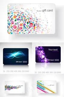 时尚礼品卡设计