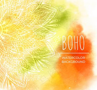 波西米亚花纹背景