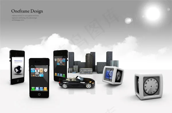 智能手机创意psd模版下载