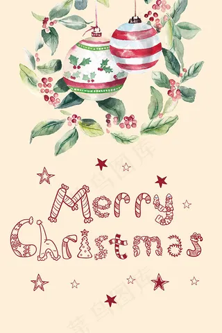 简约圣诞节海报