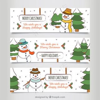 卡通圣诞BANNERS
