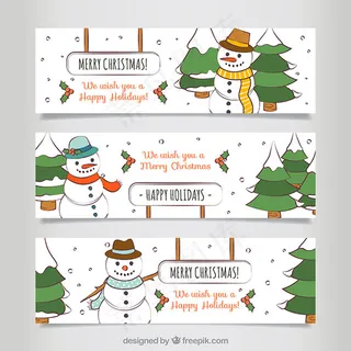 卡通圣诞BANNERS