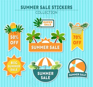 夏季销售贴纸