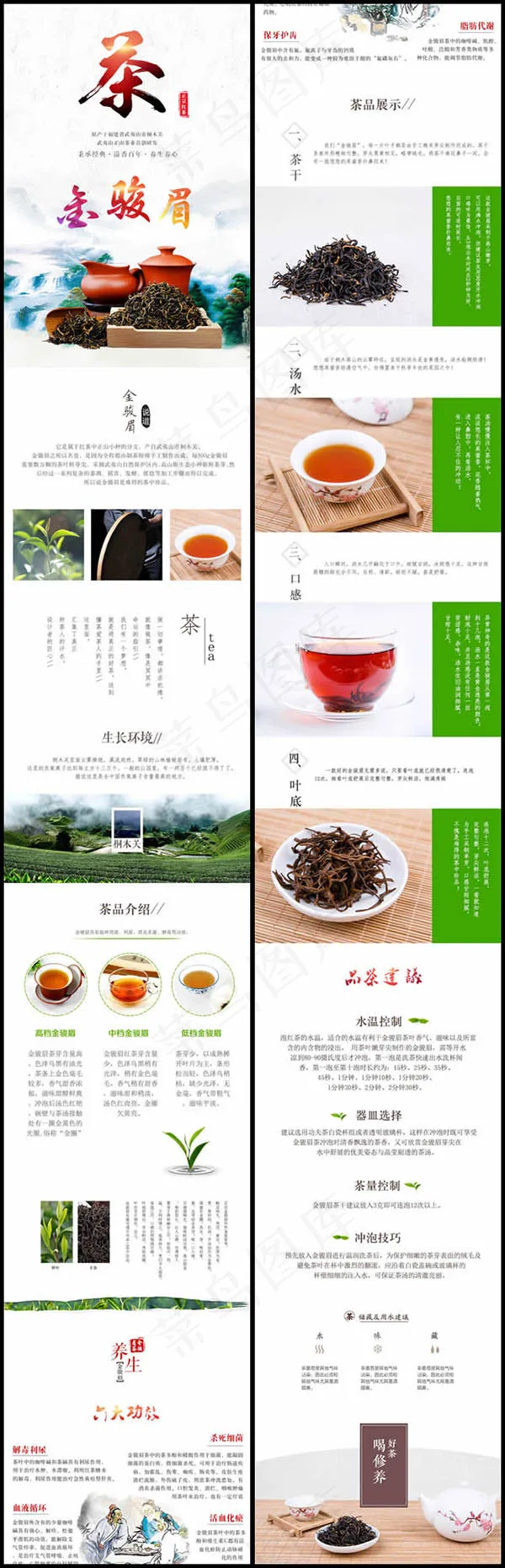 金骏眉茶叶详情页(750X9500(DPI:300))psd模版下载
