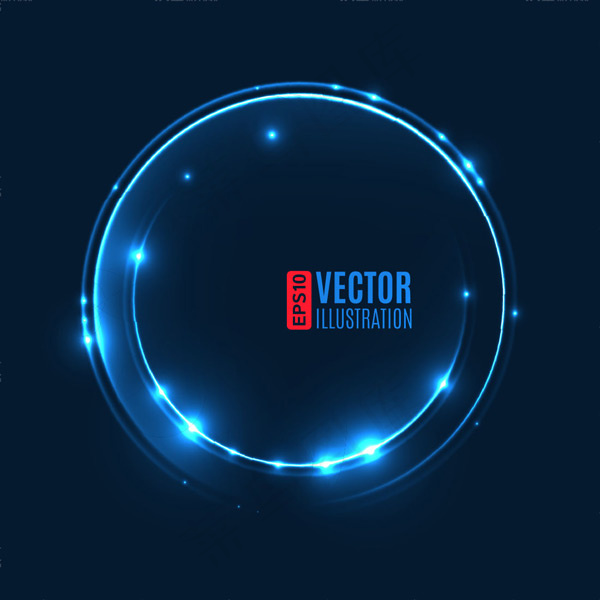 发光圆环商业背景