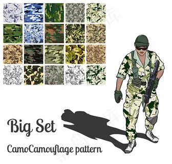 多色迷彩纹理背景