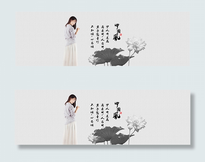 中国风文艺范女装psd模版下载