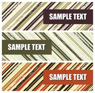 彩色斜纹横幅