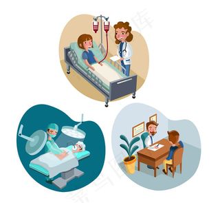 给患者治疗的医生