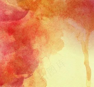 橙色系墨迹背景