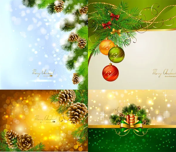 精美圣诞节背景,背景元素eps,ai矢量模版下载