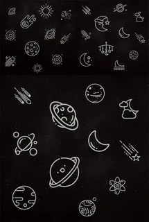 航天主题图标,免抠元素