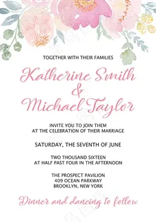 婚礼庆典邀请海报