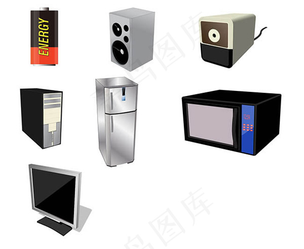 家用电器图标,免抠元素