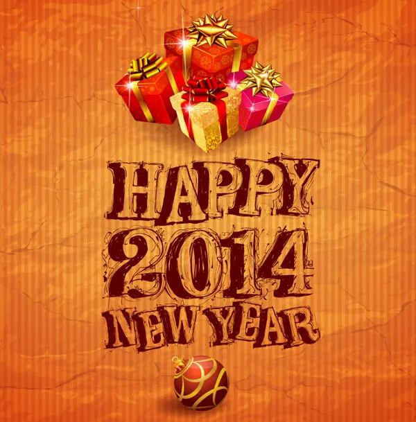 新年礼包海报eps,ai矢量模版下载