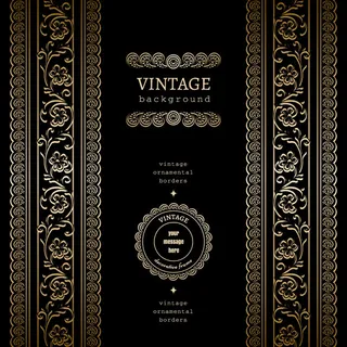 金色蕾丝装饰背景