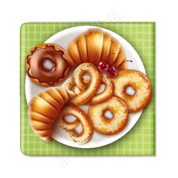 美味的面包点心