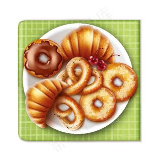 美味的面包点心