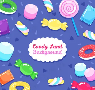 糖果无缝背景