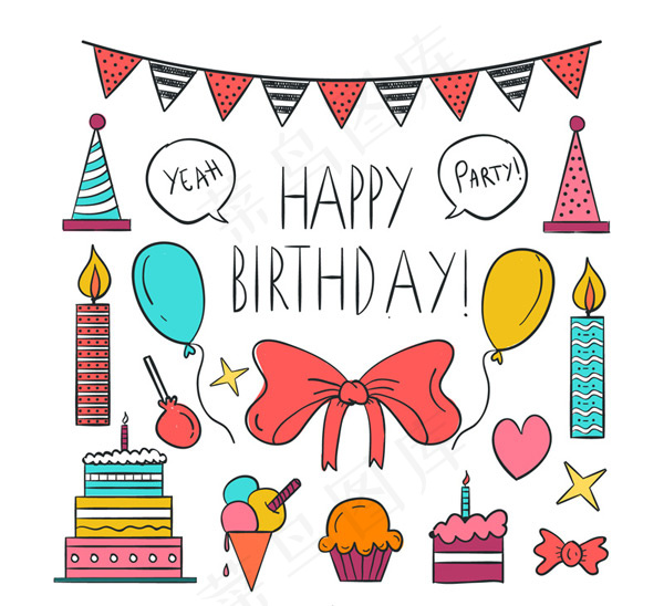 彩绘生日装饰物