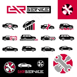 车辆维修图标,免抠元素