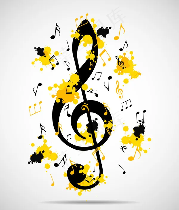 抽象音乐背景eps,ai矢量模版下载