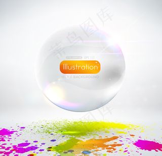 油漆泼洒喷溅背景