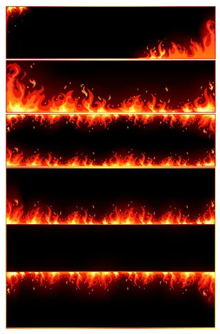 燃烧的火焰边框