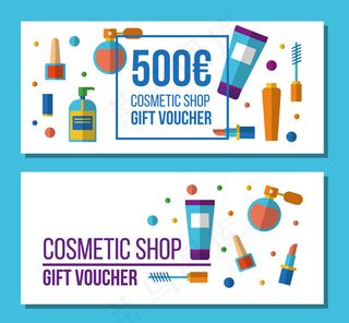 化妆品店礼品券