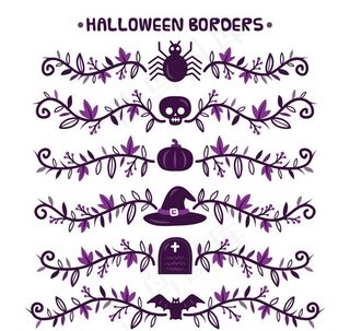 创意万圣节花边