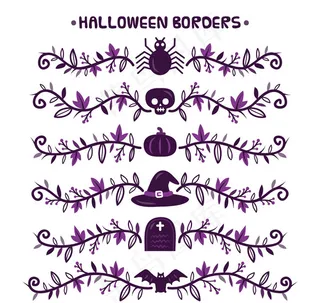 创意万圣节花边