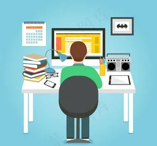 工作台前的男子