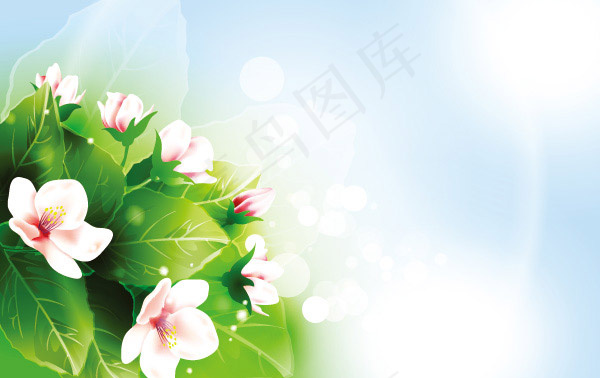 粉色小花矢量eps,ai矢量模版下载