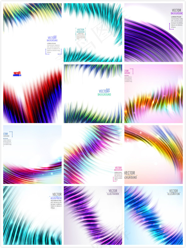 炫彩动感光效背景