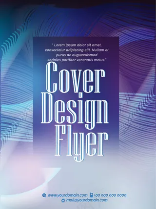 科技动感曲线海报