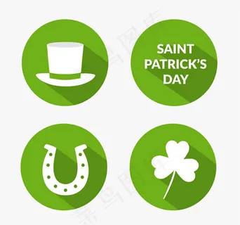 圣帕特里克节图标,免抠元素