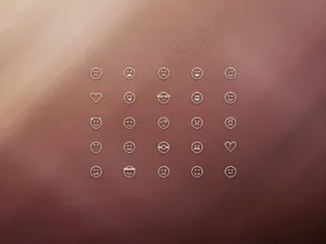 笑脸迷你图标,免抠元素