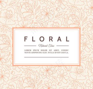 优雅花卉邀请卡