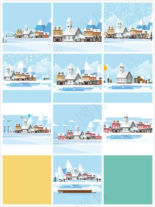 低多边形风景画