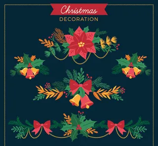 圣诞植物装饰物,免抠元素
