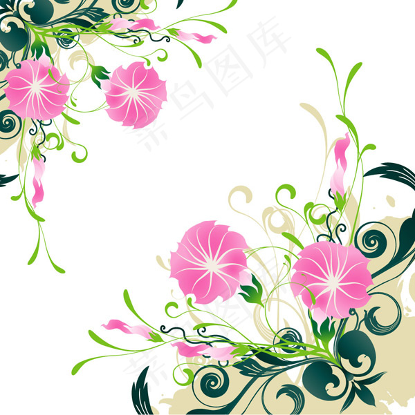 矢量牵牛花