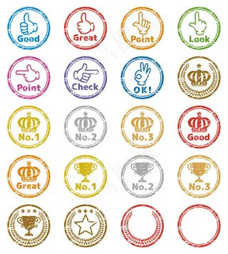 奖章奖杯图标,免抠元素