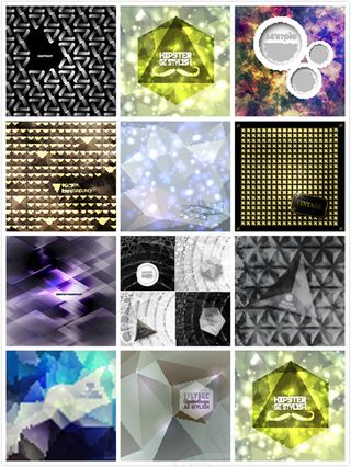 几何立体质感背景