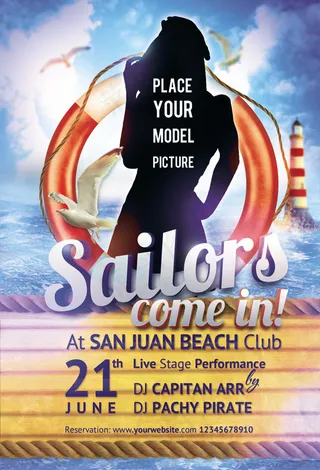 海滩俱乐部海报